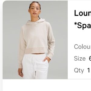 Loungeful cropped hoodie *sparkle